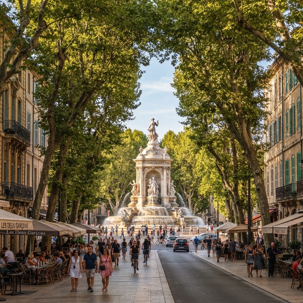 Trajet VTC vers Aix-en-Provence